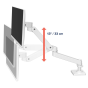 Ergotron LX PRO Arm 桌上型顯示器支架, Single Display Desk Mount 單一顯示器桌面支架 (白色) (45-682-290) [預計送貨時間: 7-14工作天]
