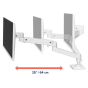 Ergotron LX PRO Arm 桌上型顯示器支架, Single Display Desk Mount 單一顯示器桌面支架 (白色) (45-682-290) [預計送貨時間: 7-14工作天]