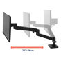 Ergotron LX PRO Arm 桌上型顯示器支架, Single Display Desk Mount 單一顯示器桌面支架 (黑色) (45-682-292) [預計送貨時間: 7-14工作天]