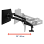 Ergotron LX PRO Dual Side-by-Side Arm 雙螢幕並排支架 (黑色) (45-686-292) [預計送貨時間: 7-14工作天]