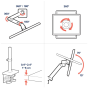 Ergotron LX PRO Dual Stacking Arm 雙螢幕堆疊支架 (黑色) (45-690-292) [預計送貨時間: 7-14工作天]