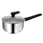 Buffalo 304 Stainless Steel Encapsulated Bottom Saucepan with Glass Lid 18 x 9cm / 2L (35818P) CR-35818P