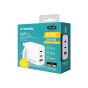 3 Port PD 3.0 45W GAN Pro Mini USB Fast Charger (Black/White)