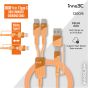 inno3C i-100C2-12 4合1 100W Type C 數據傳輸充電線 120cm 4193341