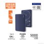 [3C 認證及可追溯二維碼] inno3C - M6 超薄磁吸無線充移動電源 5000mAh [藍色 / 橙色]