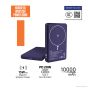 [3C 認證及可追溯二維碼] inno3C - M7 磁吸無線充移動電源 10000mAh [藍色 / 橙色]