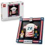 LEGO® Editions 43033 2026 年美國國家足球隊球衣 (世界盃,足球,居家擺設,玩具)