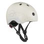 Scoot & Ride - 可調校兒童頭盔連LED閃燈 XXS-S (歐洲頭形) - 玫瑰粉猫猫/玄鐵灰熊熊