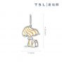 TSL|謝瑞麟 - Snoopy 18K黃色,白色黃金吊墜 60059