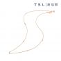 TSL|謝瑞麟 - KUHASHI 細萃系列 18K玫瑰色黃金鑲鑽石頸鍊 61785