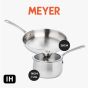 MEYER - 不銹鋼有蓋單柄鍋 16CM / 1.9L + 不銹鋼煎鍋 28CM (71501-T_71507-T) CR-71501-T_71507-T