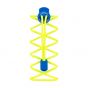 Nathan - 反光鞋帶 Reflective Lock Laces-S.Yel/E.Blue-1161NNYEB 717064909155