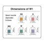 Spinfit - W1 Earphones Upgrade Tips (1Pair) (5 size)