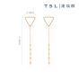 TSL|謝瑞麟 - 18K玫瑰色黃金耳環 AG703