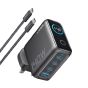 Anker - 充電器連 USB-C 充電線 | 140W | 4-Port |PD 3.1 | B2697 [黑色/ 銀色]