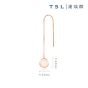 TSL|謝瑞麟 - 18K玫瑰色黃金鑲粉晶單耳環 BC705