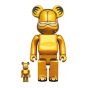 Be@rbrick- Garfield Gold Chrome ver 400% + 100% 