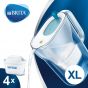 BRITA - [一壺+四芯/七芯] Style XL 3.6L 智型濾水壺(藍色) + Maxtra+濾芯