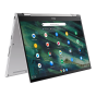 ASUS Chromebook Flip 14"筆記型電腦 /FHD Touch/Chrome OS/i5-10210U/8G/128G PCIe SSD/Chrome OS/銀色/2年保養 (C436FA-E10059) (90NX0PS1-M00630)