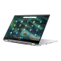ASUS Chromebook Flip 14"筆記型電腦/FHD Touch/Chrome OS/(i5-10210U/8G/128G PCIe SSD)/(i7-10510U/16G/512G PCIe SSD)/銀色/2年保養 (90NX0PS1_C436FA)