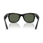 Meta Ray-Ban - Wayfarer (Gen 2) 智能眼鏡 亮面黑色 G-15綠色鏡片 (大) 高鼻樑架 [平行進口] RW4012-601/7153 l CKA36119