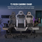 Corsair T3 RUSH Fabric 人體工學高背辦公椅 (2023) (CO-GC-T3-2023-RUSH) [免費送貨無安裝/預計送貨時間7-14工作日]