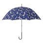 Francfranc - 花卉圖案 長雨傘 58 海軍藍色