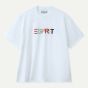 (電子換領券) Esprit 彩色刺繡 Logo 圓領短袖 T 恤 (米白色
