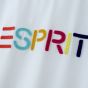 (電子換領券) Esprit 彩色刺繡 Logo 圓領短袖 T 恤 (米白色, 多款尺碼) EMUST0302