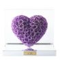 Le Fiori - 保鮮玫瑰 – 3D心形 (玫瑰紫莓色 / 紅紫色 / 淺紫色 / 花瓣粉紅色 / 丁香灰色 / 淺粉紅色 / 道奇藍色)