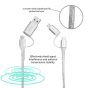 inno3C i-4MA-12 透明銀色閃亮 4合1 Micro/Type-C 轉 USB-A/Type-C 數據傳輸充電線 120cm | 4合1 充電 + 數據傳輸線 120cm