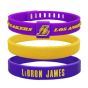 NBA - 迷你抽繩包-詹姆斯 + 球星三條裝手環 + 球衣金屬徽章 (LeBron James)