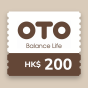 OTO - 電子現金購物券 HK$200 CR-OTO-HKD200