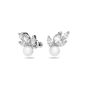 Swarovski 施華洛世奇 Louison Pearl 穿孔耳環, 白色, 鍍白金色 (5422683)