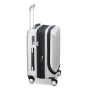 Delsey - TITANIUM 54CM/21.25 INCH 4 WHEELS EXPANDABLE CABIN TROLLEY CASE - SILVER