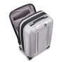 Delsey - TITANIUM 54CM/21.25 INCH 4 WHEELS EXPANDABLE CABIN TROLLEY CASE - SILVER