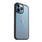 DIREACH iPhone 14 Pro Max 混合料手機保護殼 (黑橙邊 + 透明)
