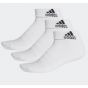 adidas CUSHIONED 船襪 (3對) - 白色