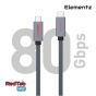 Elementz - N5-M12 USB-C To C 充電傳輸線 (120cm) ELE_N5_M12_GY