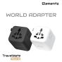 Elementz - TravelMate Tour 2 全球轉換插座 PT-WT2 (白色/黑色)