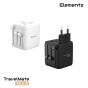 Elementz - TravelMate Tour 2 全球轉換插座 PT-WT2 (白色/黑色)