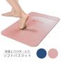 FIST - [台灣製造]軟式珪藻土浴室吸水地墊 藍色/粉紅色 FIST_foot_pad