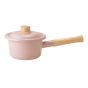 富士琺瑯 - Cotton Plus 系列 單柄附蓋琺瑯牛奶鍋 14cm (煙燻粉) FJP0061