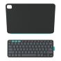 Logitech - Flip Folio 磁吸式 iPad 鍵盤保護支架 (PRO & AIR 13") - 石墨灰