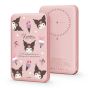 [3C 認證及可追溯二維碼] GARMMA - Sanrio 磁吸超薄行動電源 5000mAh [Kuromi] [黑色 / 粉紅色]