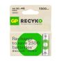 超霸 - 綠再 AA 充電電池 1300mAh 4粒裝 2A電芯 (紙盒) GP_4891199174384