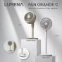Lumena - FAN GRANDE C BLDC Air Circulator Fan (Beige/ White)
