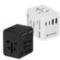 Hedonic - 5 Ports PD 3.0 45W GAN Pro Travel Adaptor (Black/White)