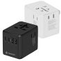 Hedonic - 5 Ports PD 3.0 70W GAN Pro Travel Adaptor  (Black/White)