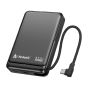 [3C 認證及可追溯二維碼] Hedonic - 半固態磁吸 USB-C 內置線支架 10000mAh 行動電源 PD 3.0 [81096]
